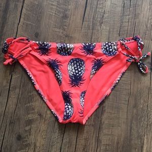 Roxy Pineapple String Bikini Bottoms Large